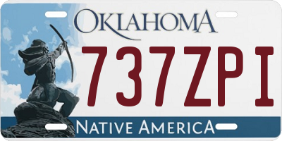 OK license plate 737ZPI