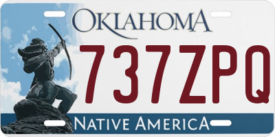 OK license plate 737ZPQ