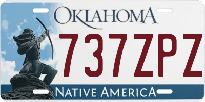 OK license plate 737ZPZ