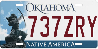 OK license plate 737ZRY