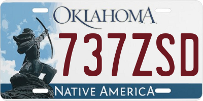 OK license plate 737ZSD