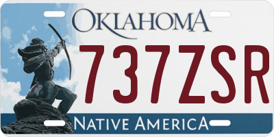 OK license plate 737ZSR