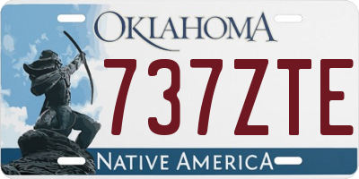 OK license plate 737ZTE