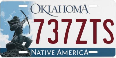 OK license plate 737ZTS