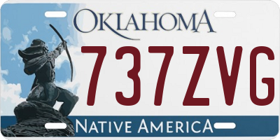 OK license plate 737ZVG