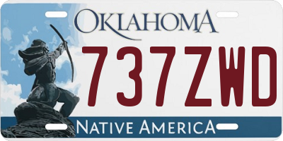 OK license plate 737ZWD