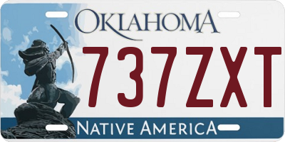 OK license plate 737ZXT