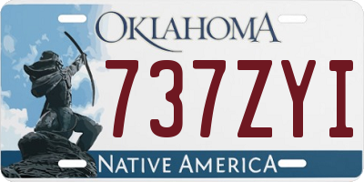 OK license plate 737ZYI