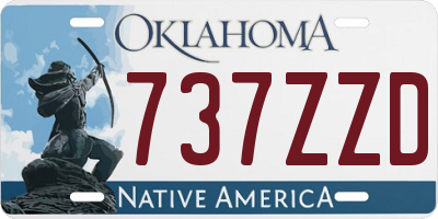 OK license plate 737ZZD