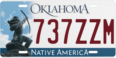 OK license plate 737ZZM