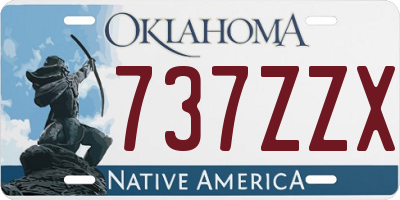 OK license plate 737ZZX