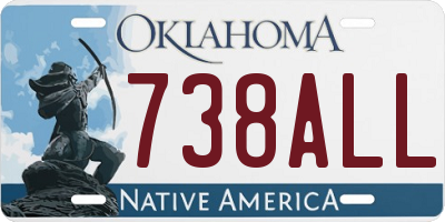 OK license plate 738ALL