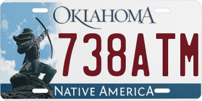 OK license plate 738ATM