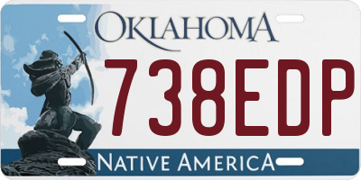 OK license plate 738EDP