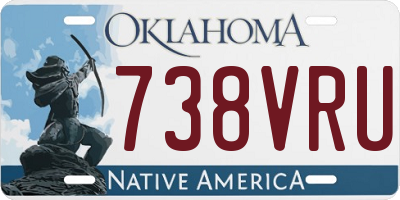 OK license plate 738VRU