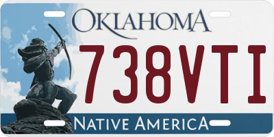 OK license plate 738VTI