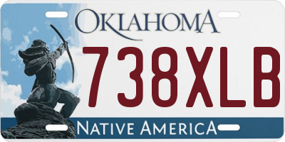 OK license plate 738XLB