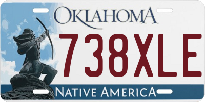 OK license plate 738XLE