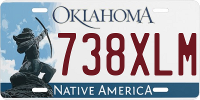 OK license plate 738XLM