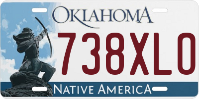 OK license plate 738XLO