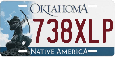 OK license plate 738XLP
