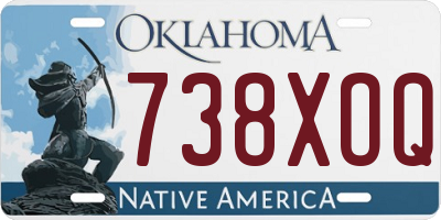 OK license plate 738XOQ