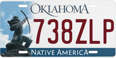 OK license plate 738ZLP