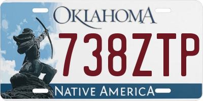 OK license plate 738ZTP