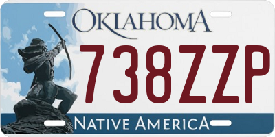 OK license plate 738ZZP