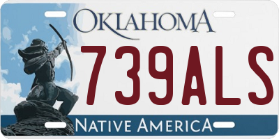 OK license plate 739ALS