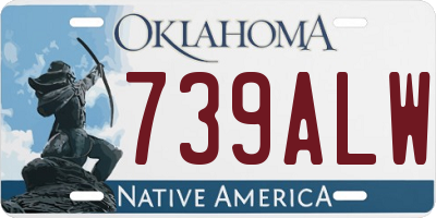 OK license plate 739ALW