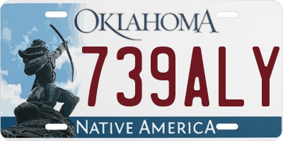 OK license plate 739ALY