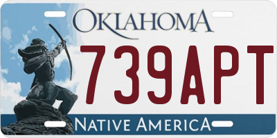OK license plate 739APT