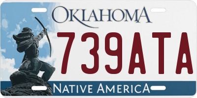 OK license plate 739ATA