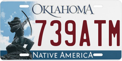 OK license plate 739ATM