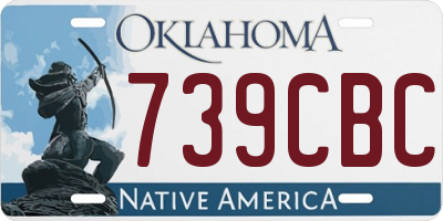 OK license plate 739CBC