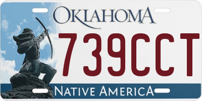 OK license plate 739CCT