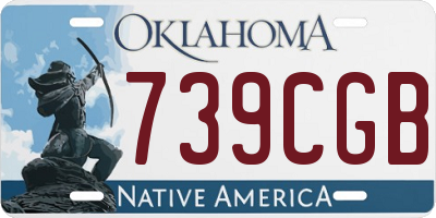 OK license plate 739CGB