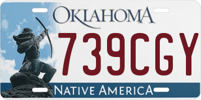 OK license plate 739CGY