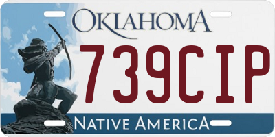 OK license plate 739CIP