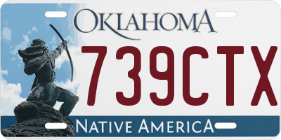 OK license plate 739CTX