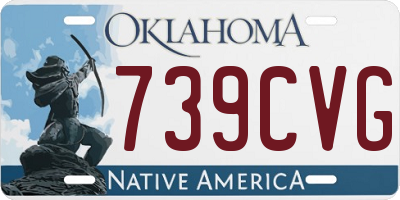 OK license plate 739CVG