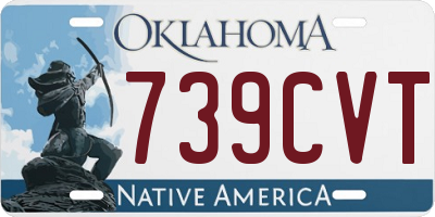 OK license plate 739CVT