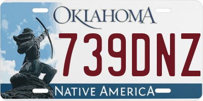OK license plate 739DNZ
