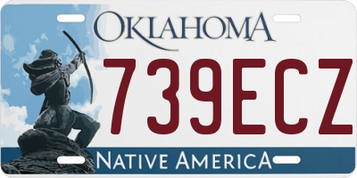 OK license plate 739ECZ