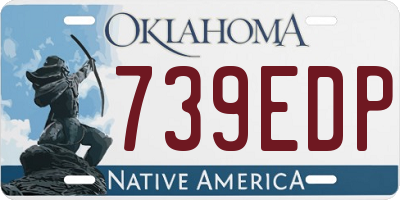 OK license plate 739EDP