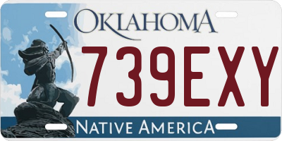 OK license plate 739EXY