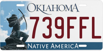 OK license plate 739FFL