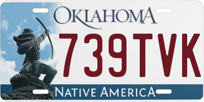OK license plate 739TVK