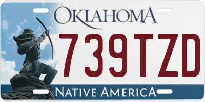 OK license plate 739TZD